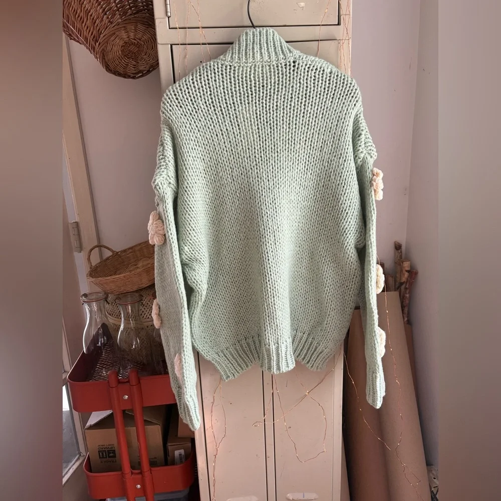 Susannah 3D Flower Cardigan Sweater 🌼 - Picture 8 of 8
